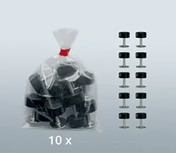 SEGUFIX<sup>&reg;</sup>-マグネットロック・黒 / segufix.com 10個パック
